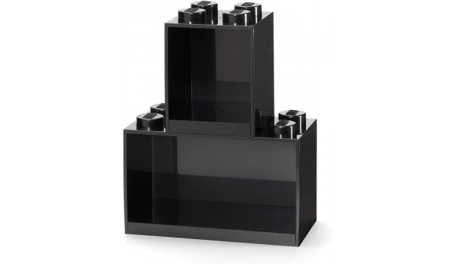 Room Copenhagen LEGO Regal Brick Shelf 8+4, Set 41171733 (black, 2 shelves)