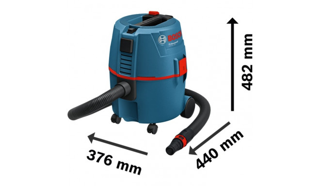 Bosch GAS 20 L SFC, wet/dry vacuum cleaner (blue)