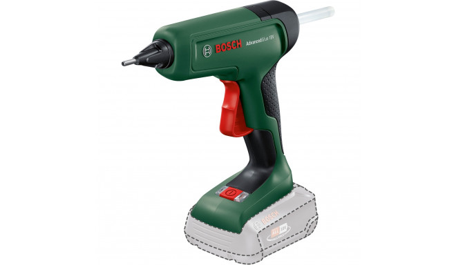 Bosch cordless hot glue gun AdvancedGlue 18V (green/black, without battery and charger, POWER FOR AL