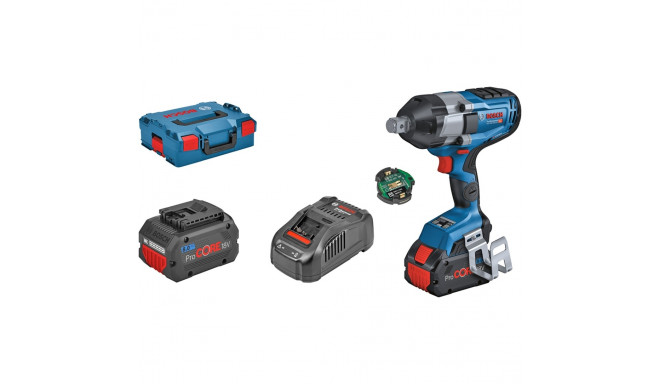 Bosch cordless impact wrench BITURBO GDS 18V-1050 HC Professional, 18V (blue/black, 2x battery ProCO