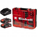 Einhell Cordless Impact Drill TE-CD 18/2 Li-i +64, 18V (red/black, 2x Li-Ion battery 2.0Ah, case + b