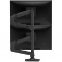 Ergotron LX Dual Monitor Arm, monitor mount (black)