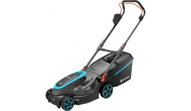 GARDENA Cordless Lawnmower PowerMax 37/36V P4A solo, 36Volt (2x18V) (black/grey, without battery and