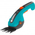 GARDENA Cordless Grass Shears ClassicCut Li, 3.6 volts, set with shrub blade - special offer (turquo