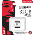 Kingston Industrial 32GB SDHC Memory Card (Black, UHS-I U3, Class 10, V30, A1)