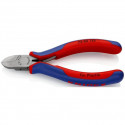 KNIPEX side cutters 72 02 125, for plastic, cutting pliers (red/blue, length 125mm)