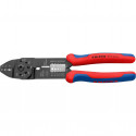 KNIPEX crimping pliers 97 21 215 C (red/blue, stripping, crimping 0.5 - 6.0mm2)