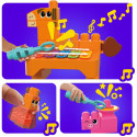 Mattel MEGA BLOKS Musical Fun Farm Animals Construction Toys