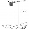 Bosch chimney extension DHZ1225 (stainless steel, 1000 mm)