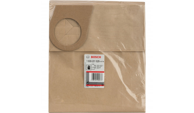 Bosch paper filter bag, for PAS 900, PAS 1000, vacuum cleaner bags (5 pieces)