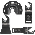 Einhell multi-tool set for wood, plastic, 4-piece, saw blade set (for multi-function tools)