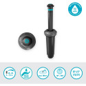 GARDENA sprinkler system pop-up sprinkler MD180 (black/gray, spray distance 5.5 to 7.5 meters)