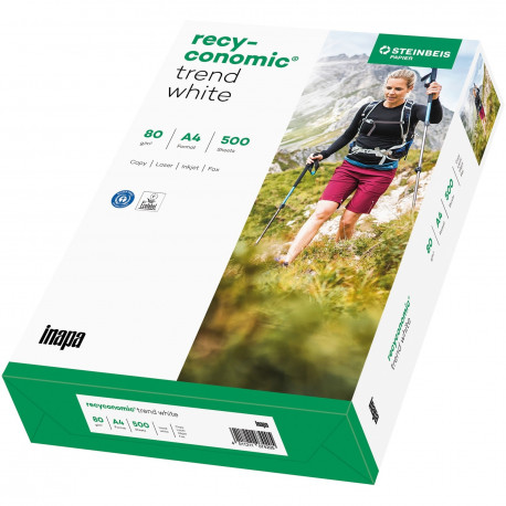 Recyconomic paber Trend A4 (500 Blatt) 80g/m², valge