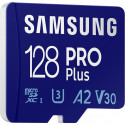 SAMSUNG PRO Plus 128 GB SDXC (2023), memory card (UHS-I U3, Class 10, V30, incl. USB adapter)