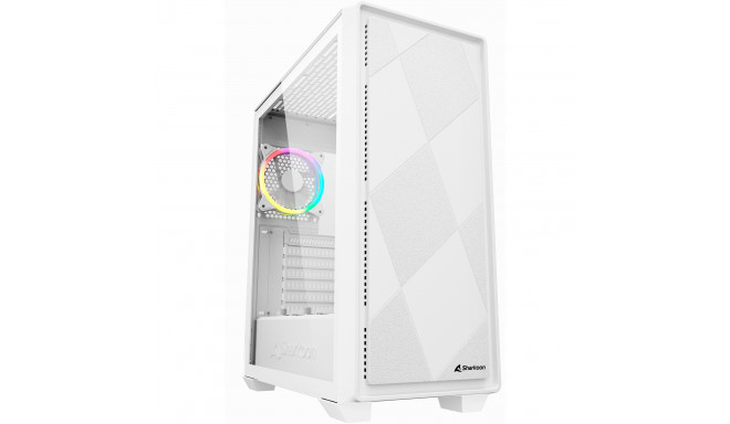 Sharkoon VS8 RGB , tower case (white, tempered glass)