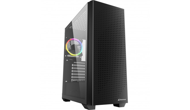 Sharkoon VS9 RGB , tower case (black, tempered glass)