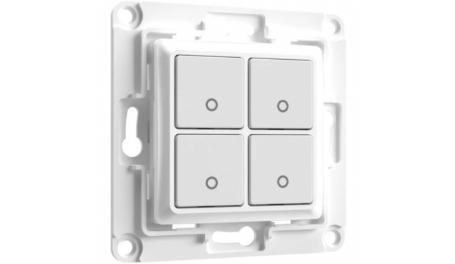 Shelly Wall Switch 4, push button (white)