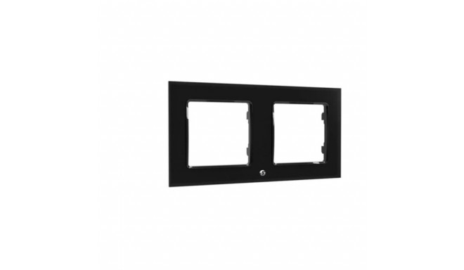 Shelly Wall Frame 2, Cover (black, for Wall Switch)