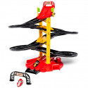 BRIO racetrack tower with two racing cars, toy vehicle