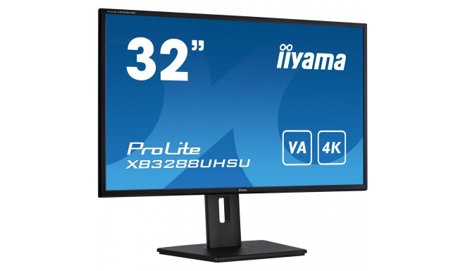 iiyama ProLite XB3288UHSU-B5, LED monitor - 31.5 - black, HDMI, DisplayPort