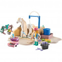 PLAYMOBIL 71354 Horses of Waterfall Isabella & Lioness with washing area, construction toy