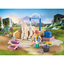 PLAYMOBIL 71354 Horses of Waterfall Isabella & Lioness with washing area, construction toy