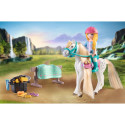 PLAYMOBIL 71354 Horses of Waterfall Isabella & Lioness with washing area, construction toy