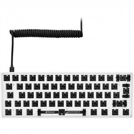 Sharkoon SKILLER SGK50 S4 Barebone Gaming Keyboard (White, ISO Layout)