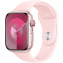 Apple Watch Series 9, Smartwatch (pink/rosé, aluminum, 45 mm, sports bracelet, cellular)