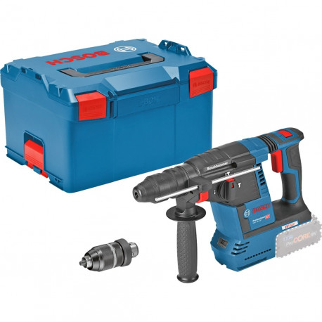 akupuurvasar GBH 18V-26 F Professional ilma akuta ja laadijata L-BOXX-is, sinine/must