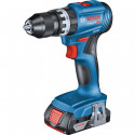 Bosch combination set cordless impact drill GSB 18V-45 + cordless hammer drill GBH 18V-22 (blue, 2x 