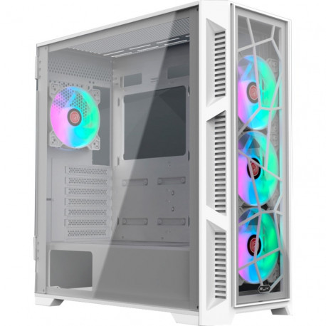 RAIJINTEK PONOS ULTRA WHITE TG4, tower case (white, front and side panels made of tempered glass)