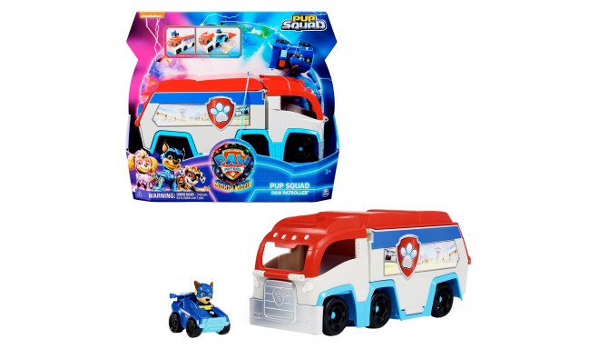 Spin Master Paw Patrol: The Mighty Movie, Pup Squad Patroller Team Vehicle, Toy Vehicle (with Chase 