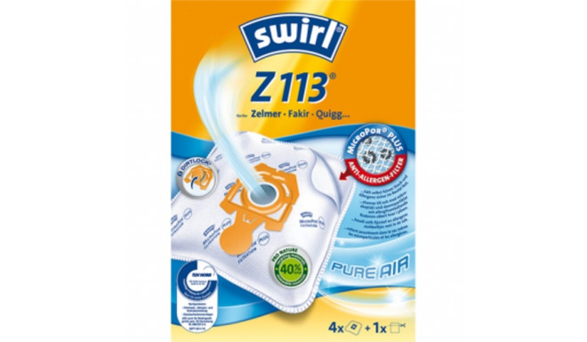 Swirl vacuum cleaner bags Z113 EcoPor (white, 4 pieces)