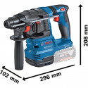 Bosch cordless hammer drill GBH 18V-22 Professional solo, 18 volts (blue/black, without battery and 