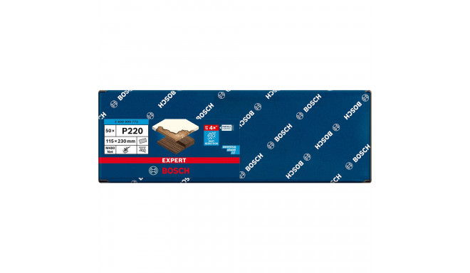 Bosch Expert M480 mesh structure sanding sheet 115 x 230mm, K220 (50 pieces, for orbital sanders)