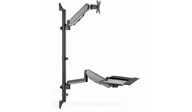 Digitus Flexible standing/sitting workstation, monitor holder (black)