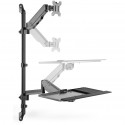 Digitus Flexible standing/sitting workstation, monitor holder (black)