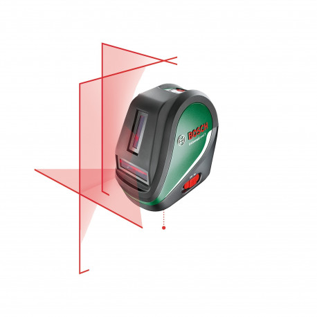 Bosch Cross Line Laser UniversalLevel 3 Maxi Set (green/black, red laser lines, range 10 meters)