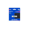 Goodram USB UNO3-0640S0R11 USB flash drive 64 GB USB Type-A 3.2 Gen 1 (3.1 Gen 1) Silver