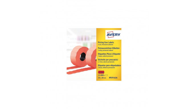 Avery RPLP1626 printer label Red Self-adhesive printer label