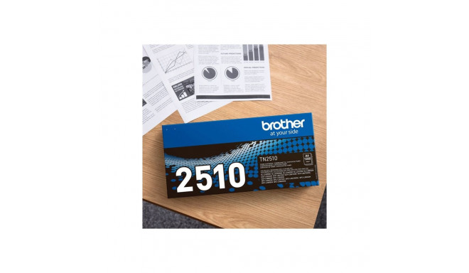 BROTHER TN2510 must toonerikassett ISO tootlus kuni 1 200 lehekülge
