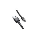 Baseus Micro USB Cafule Cable 2.4A 1m Gray + Black (CAMKLF-BG1) Baseus Micro USB Cafule Cable 2.4A 1m Gray + Black (CAMKLF-BG1)