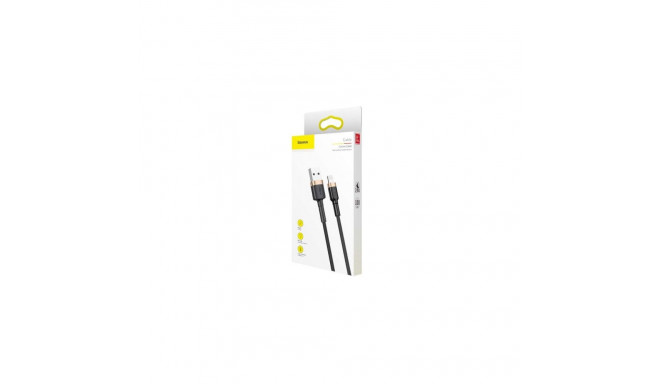 Baseus Lightning Cafule Cable 2.4A 1m Gold + Black (CALKLF-BV1)