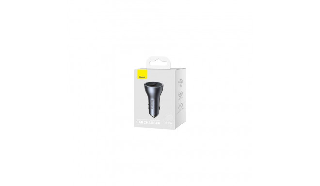 Baseus Car Charger Golden Contactor Pro C+C+U 65W Dark Gray (CGJP010013)
