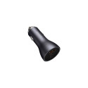 Baseus Car Charger Golden Contactor Pro C+C+U 65W Dark Gray (CGJP010013)