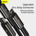 Baseus Universal Tungsten 3-in-1 USB cable (Type C / Lightning / micro USB) 3.5A 1.5m Black (CAMLTWJ