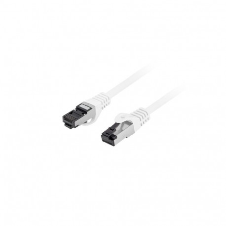 PATCHCORD CAT.8.1 S/FTP LSZH CU 3M WHITE FLUKE PASSED LANBERG
