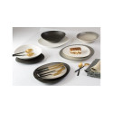 DESSERT PLATE GALET BLACK 23CM