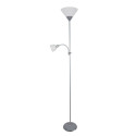 PLATINET FLOOR LAMP E27+E14 GREY [44527]